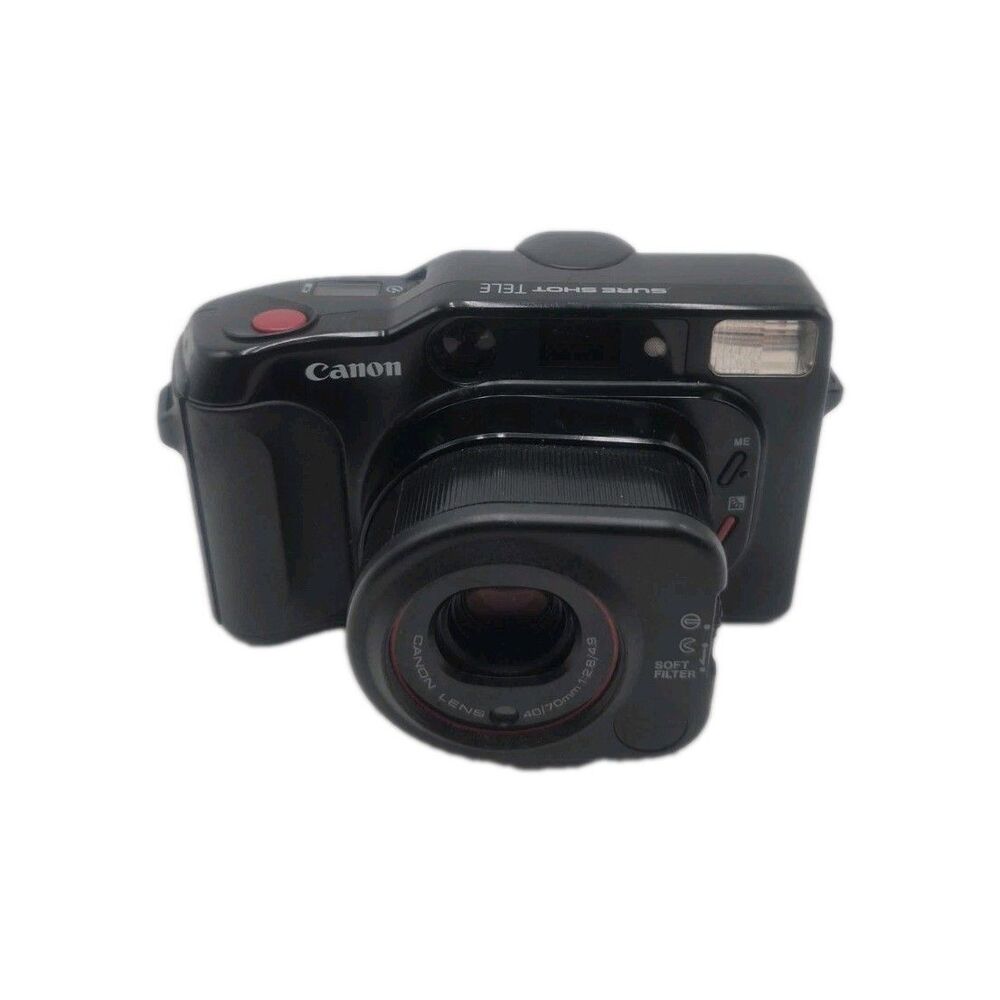 Canon Autoboy TELE QD Sure Shot TELE QD 35mm film camera New Battery Tested